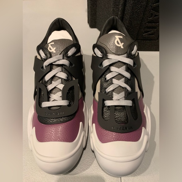 Cult & Rain Limited Edition Sneakers - VEGA BLACK PURPLE - Size 44 (US 11) - Picture 7 of 9